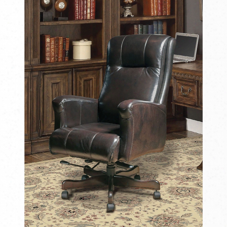 Parker Living Prestige Dc#103-sb Leather Desk Chair