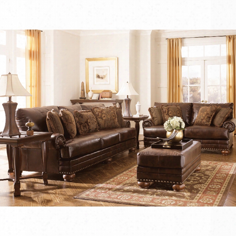 Signature Design By Ashley Davisburg 3-piece Living Room Set In Atnique