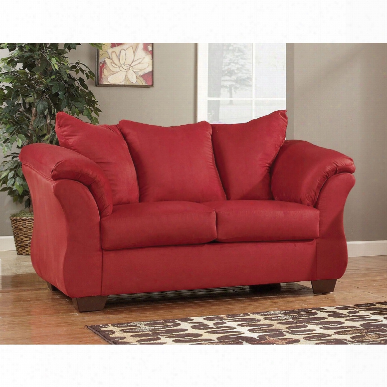 Signature Design By Ashley Dollar Bay Loveseat In Salsa