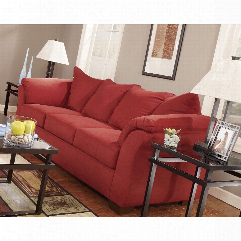 Signature Design By Ashley Dollar Bay Sofa In Salsa