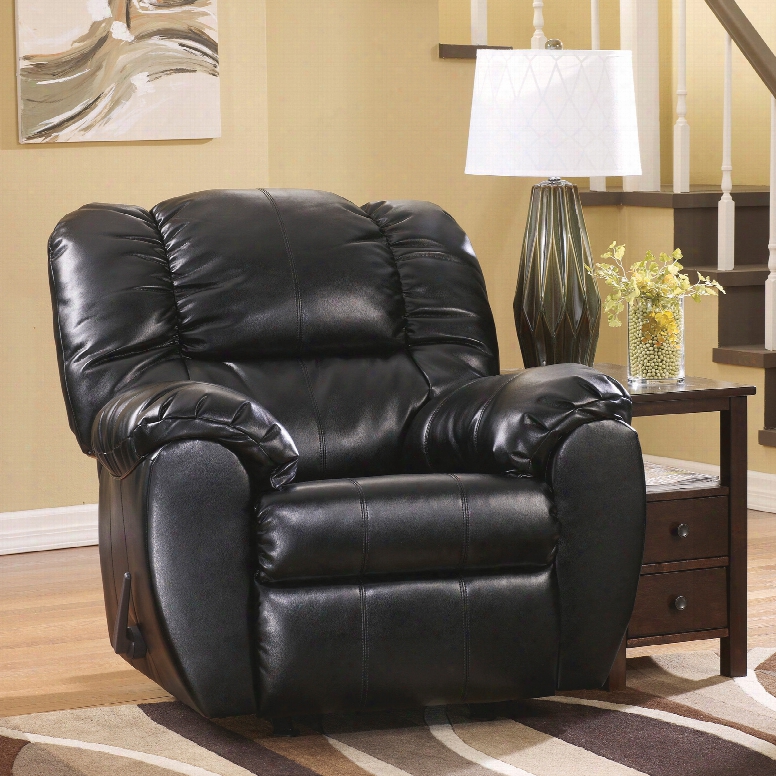 Signature Design By Ashley Dylan Durablend Rocker Recliner In Onyx