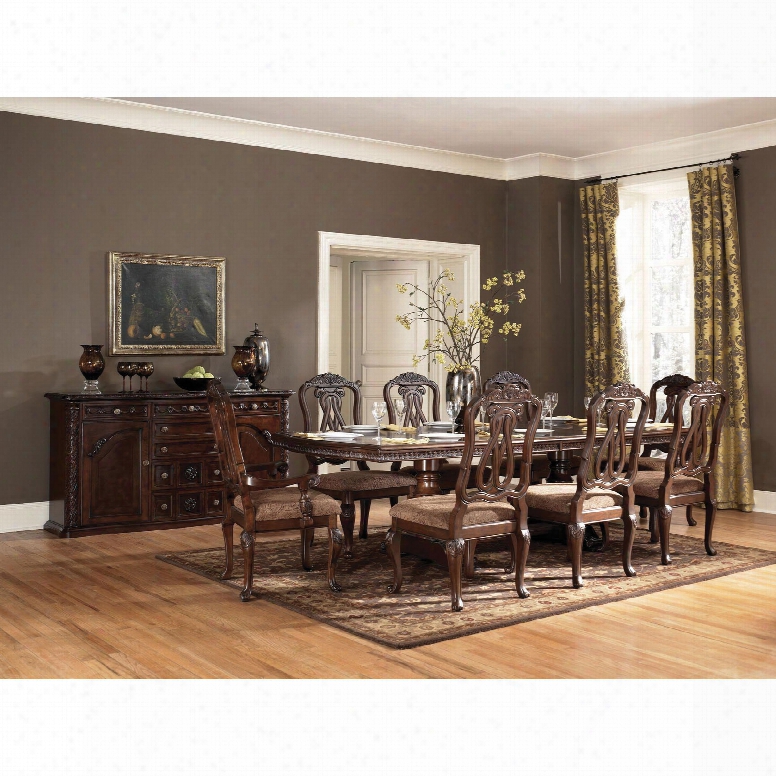 Signature Design By Ashley New Haven 7-piece Double Pedestal Dining Set