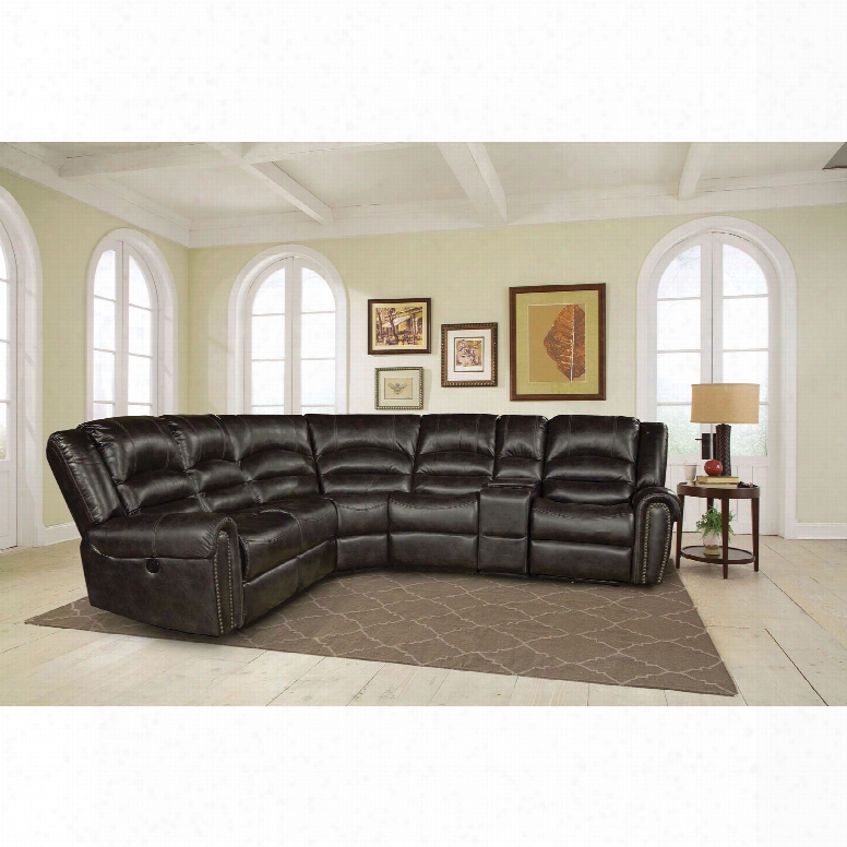 Parker Living Signature Gershwin 6 Piece Power Sectional In Ember