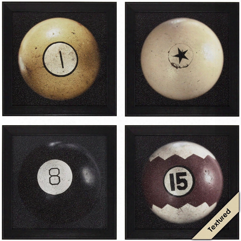 Propac Billiard Wall Art Set Of 4