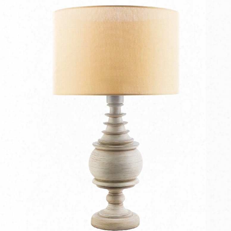 Surya Acacia Table Lamp With Yellow Shade