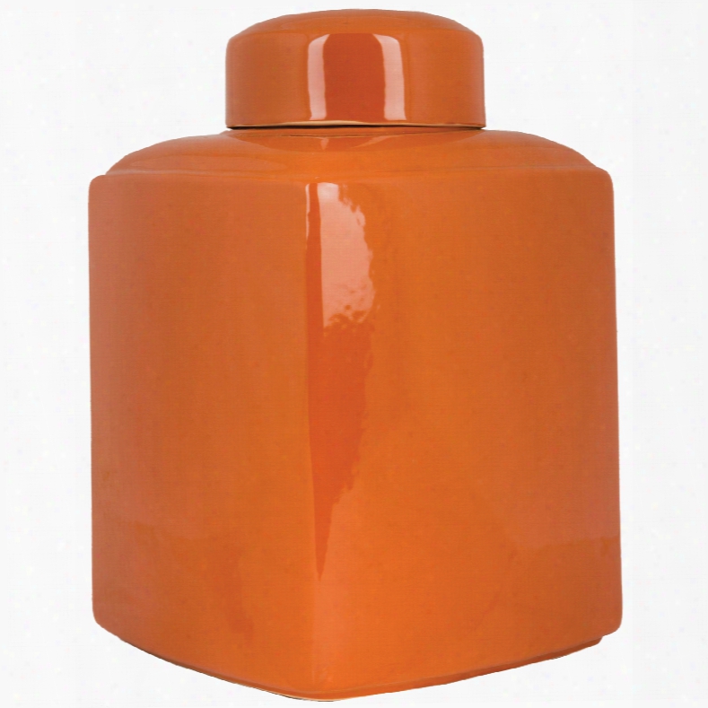 Surya Aegean 16 Inch Jar In Burnt Orange