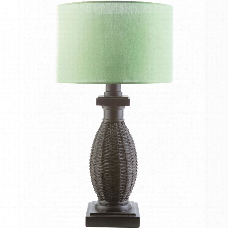 Surya Amani Table Lamp With Green Shade