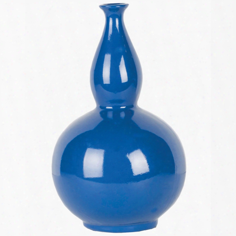 Surya Anteros 18 Inch Vase In Cobalt