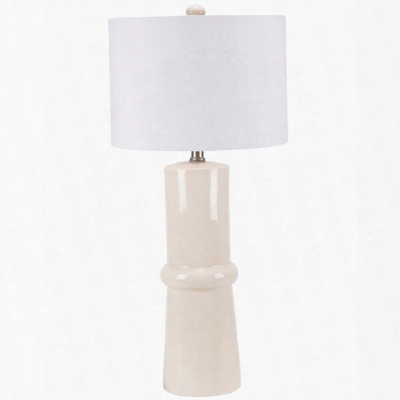 Surya Ava Table Lamp In White