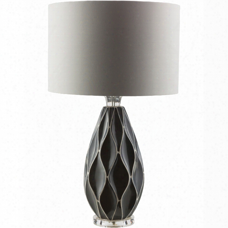 Surya Bethany Table Lamp In Grey