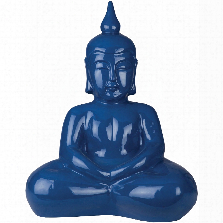 Surya Buddh A 17 Inch Sculpture In Colbalt