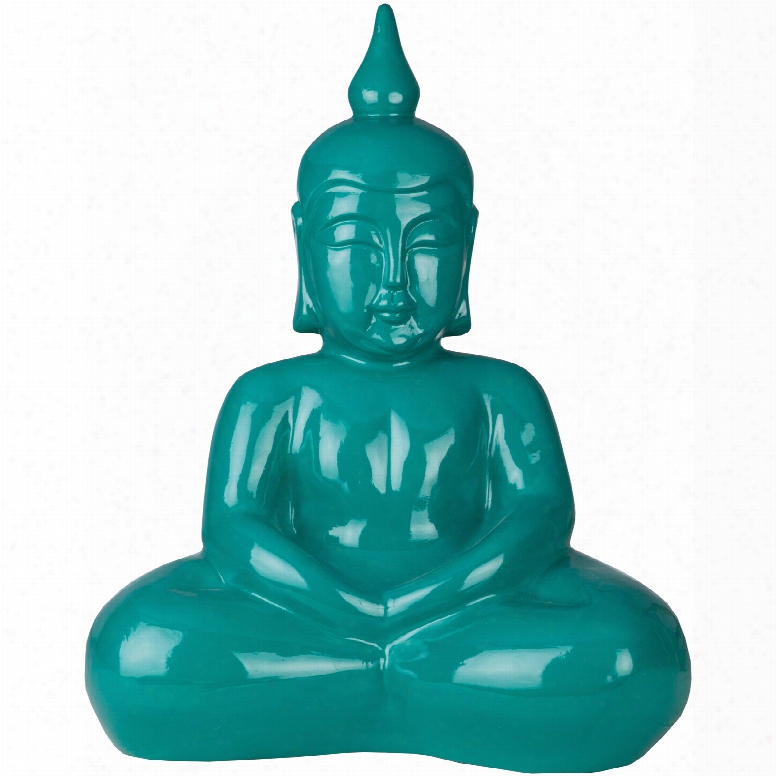 Surya Buddha 17 Inch Sculpture In Teal
