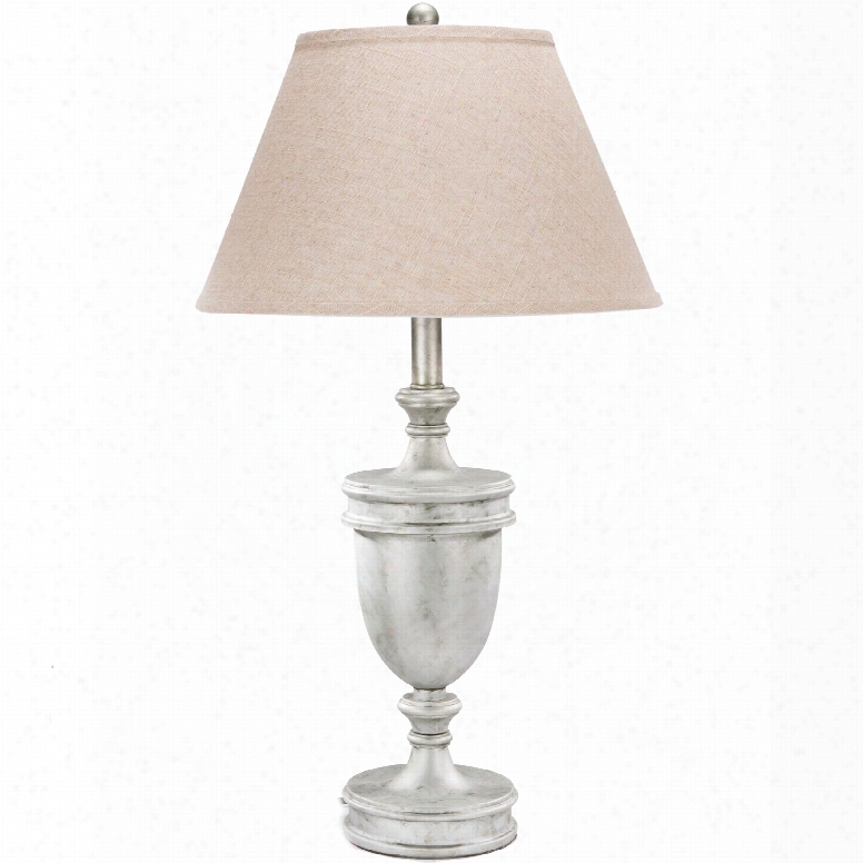 Surya Emersoon Table Lamp In Antiqued Silvertone