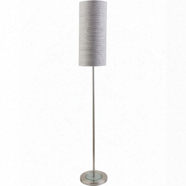 Surya Kyoto Floor Lamp With Gray Shade