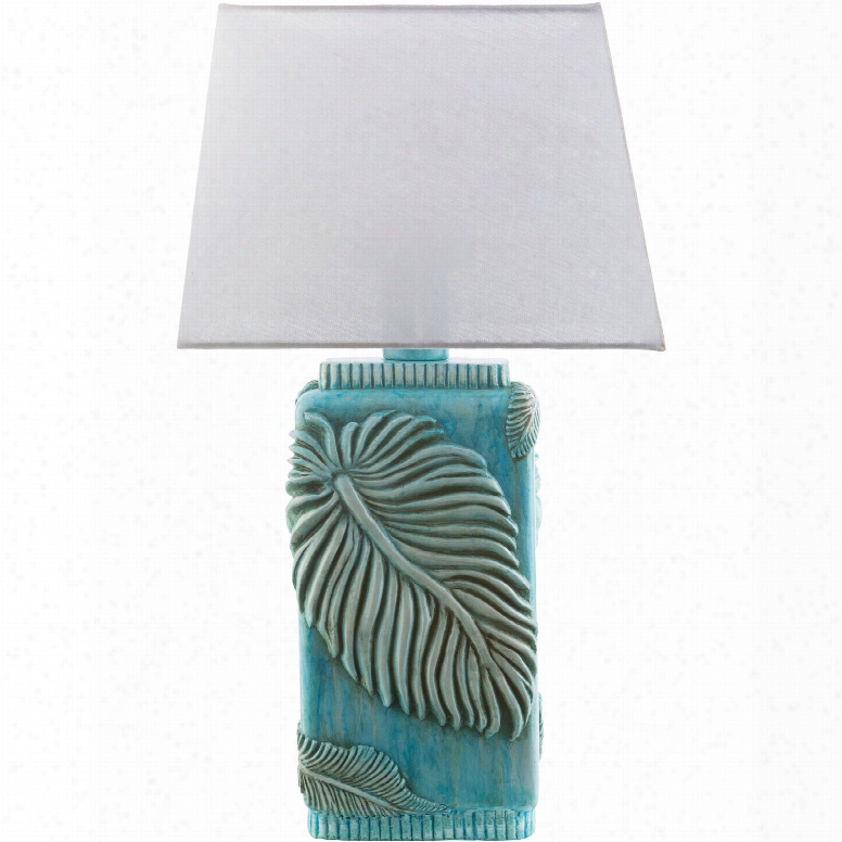 Surya Lana Table Lamp In Aqua