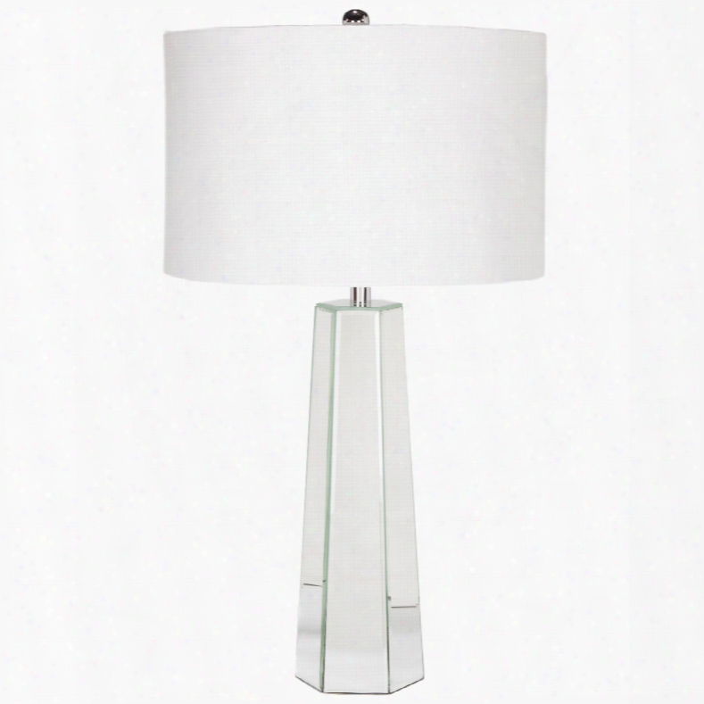 Surya Perry Table Lamp In Mirror Finish