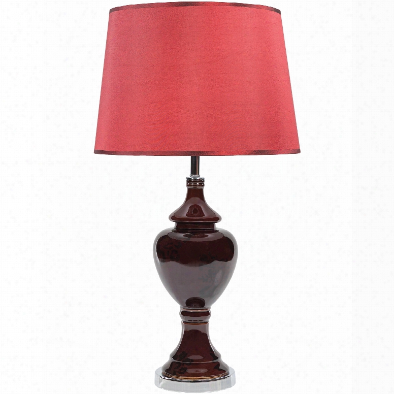 Surya Shannon Table Lamp In Chocolate