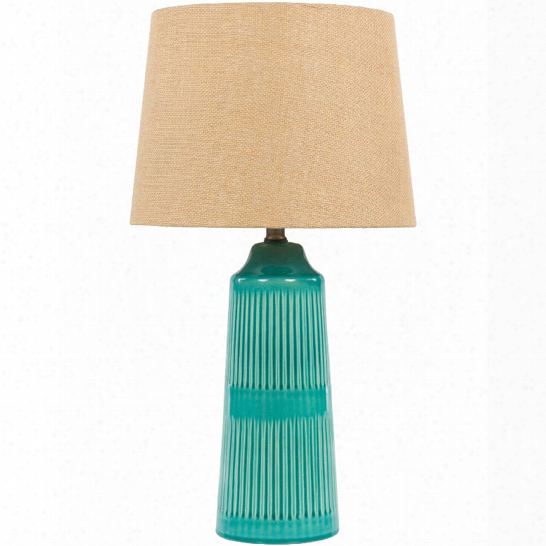 Surya Tellico Table Lamp In Teal