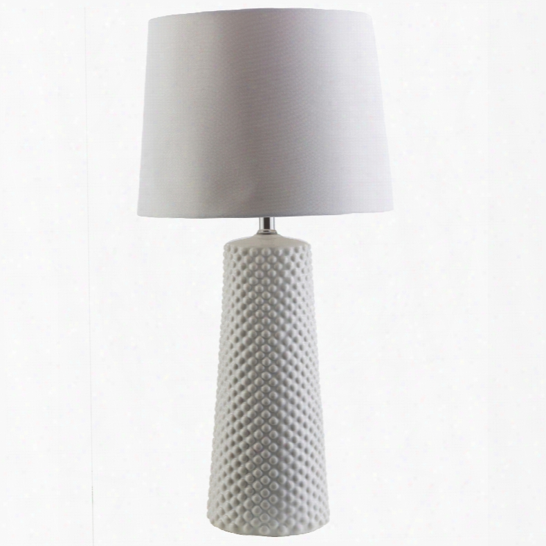 Surya Wesley Table Lamp In White