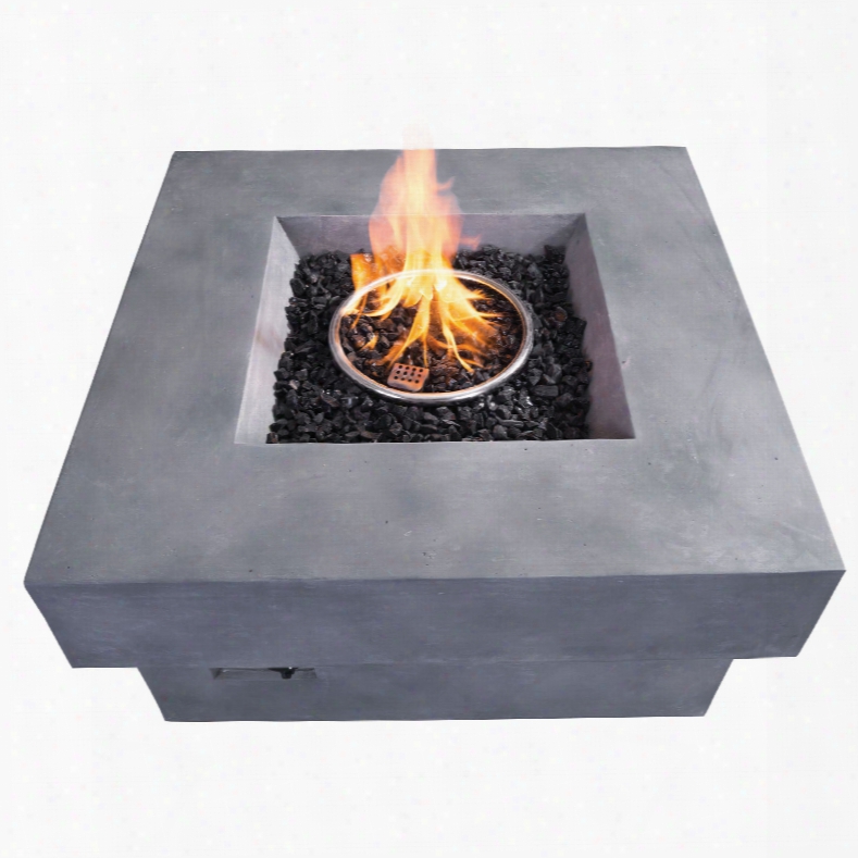 Zuo Vive Diablo Propane Fire Pitt In Gray