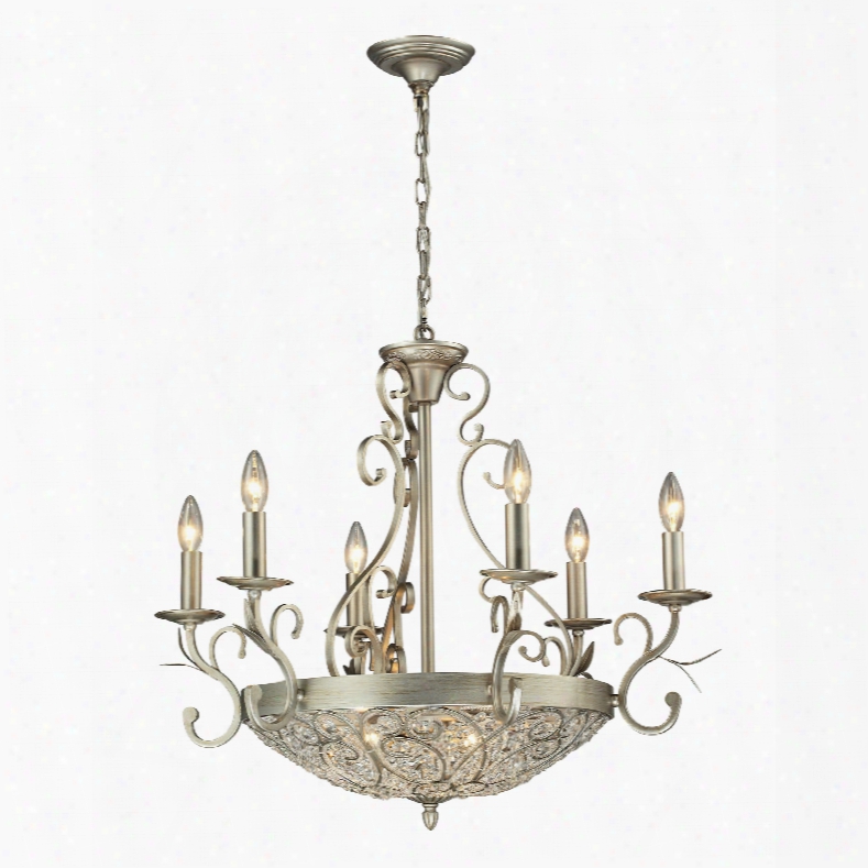 Elk Lighting Andalusia 6+3-light Chandelier N Aged Silver