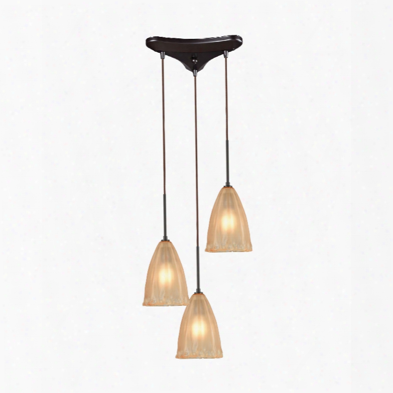 Elk Lighting Calipsa 3-light Pendant In Oil Rubbed Bronze