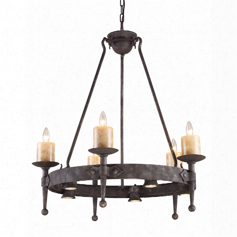 Elk Lighting Cambridge 10-light Chandelier In Moonlit Rust