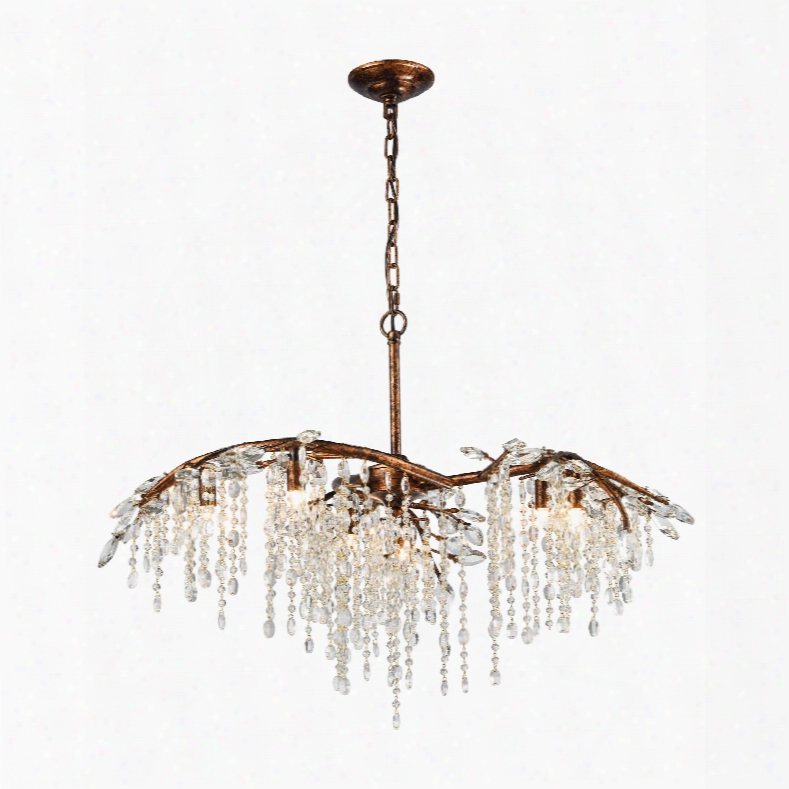 Elk Lighting Elia 6-light Chandelier In Spanish Bronze