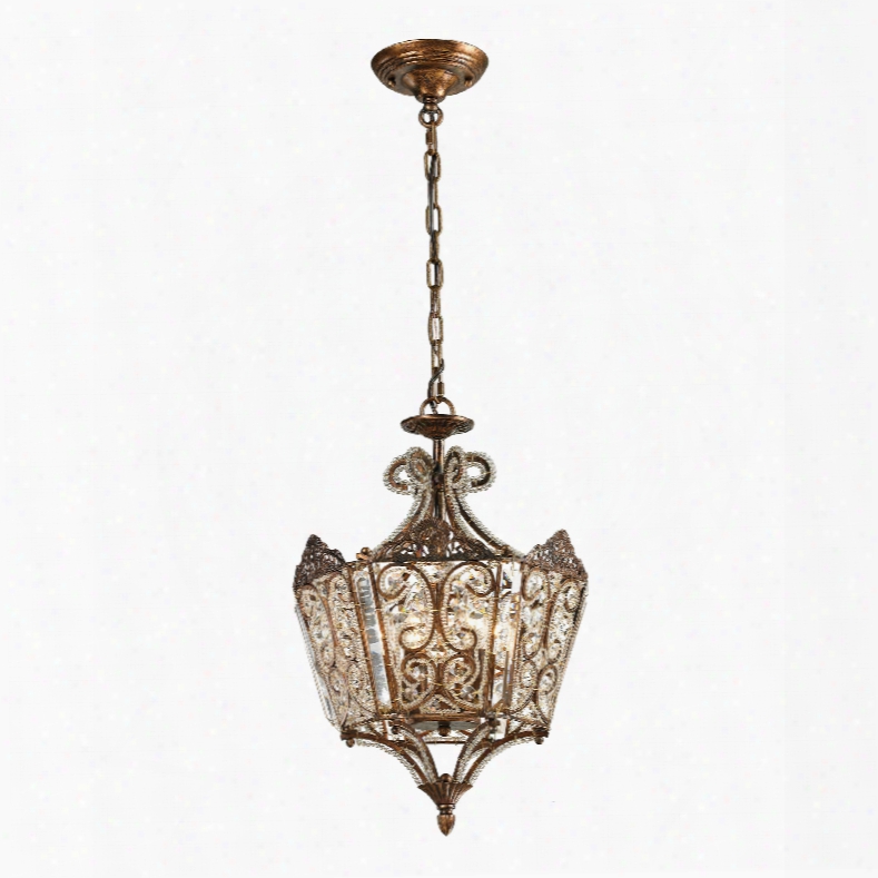 Elk Lighting Villegosa 6-light Pendant In Spanish Bronze