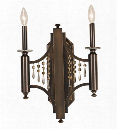 Framburg Princessa 2-light 14 Inch Metal Sconce