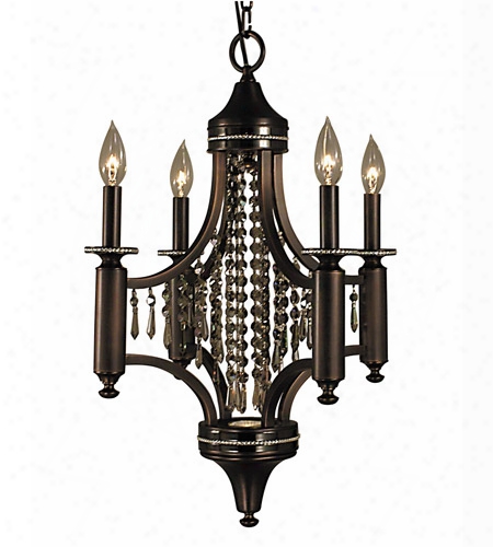 Framburg Princessa 4-light 18 Inch Mini Chandelier