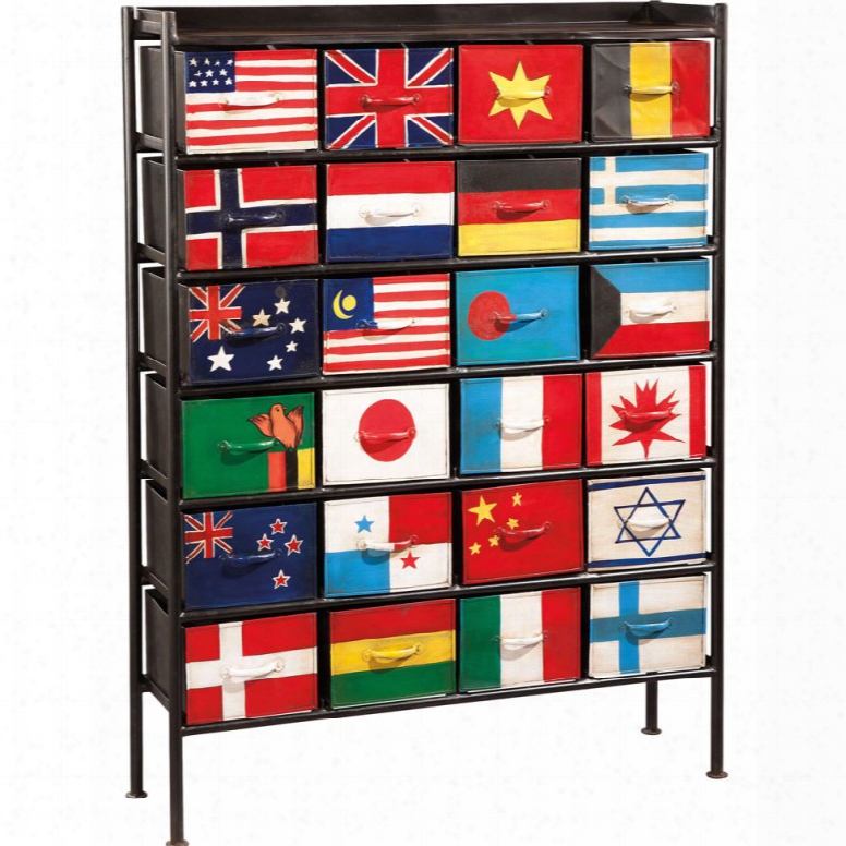 Hekman Accents Flag Bunting Chest