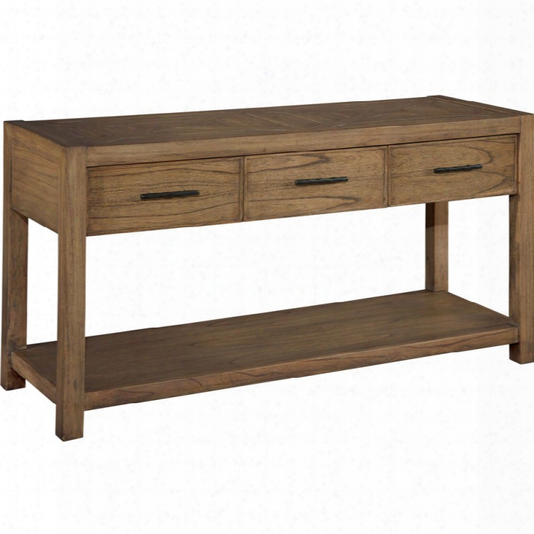 Hekman Weathered Transitional Sofa Table