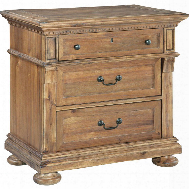 Hekman Wellington Hall Three Drawer Nightstand