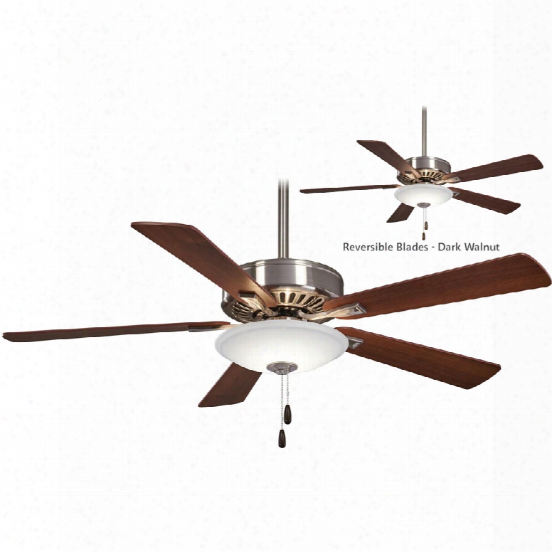 Minka Aire Contractor Uni-pack Led Light Ceiling Fan In Brushed Nickel