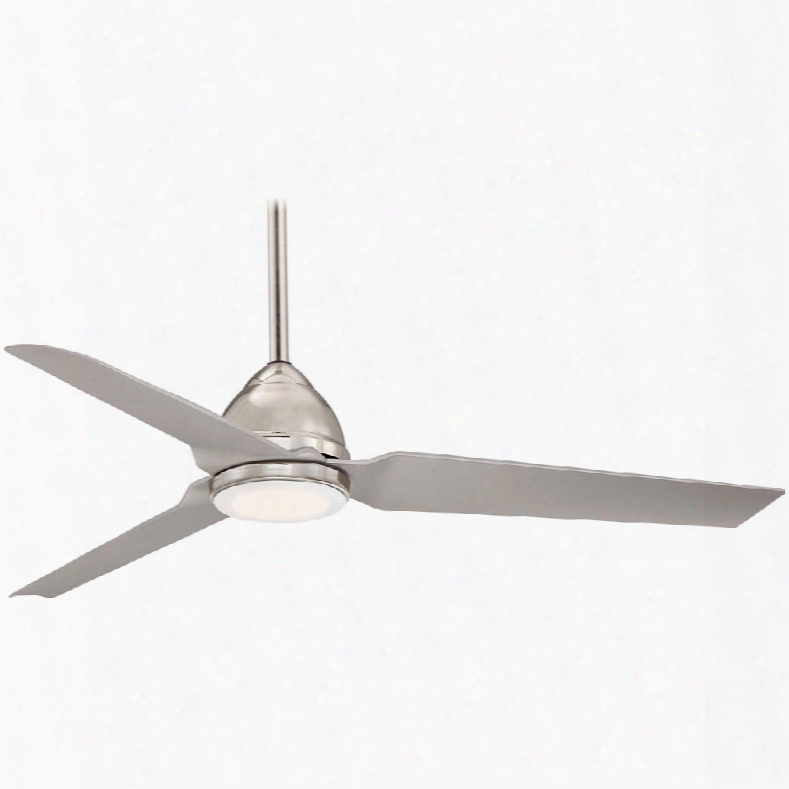 Minka Aire Java Led Light Ceiling Fan In Polished Nickel