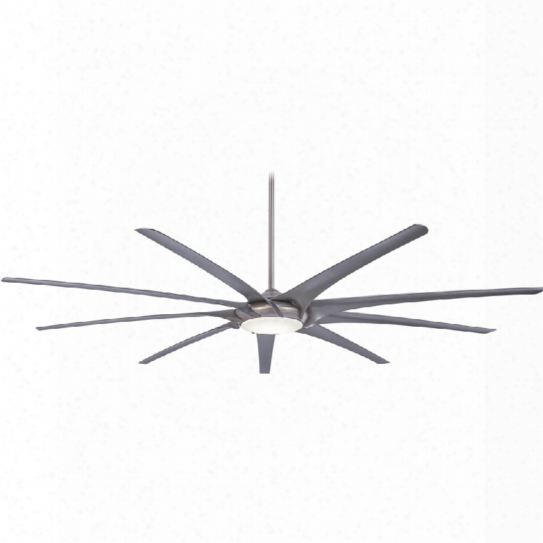 Minka Aire Ninety-nine Led Light Ceiling Fan In Brushed Nickel