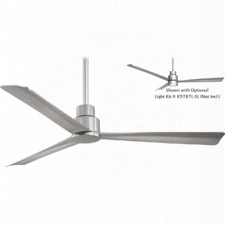 Minka Aire Simple Ceiling Fan In Silver