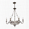 ELK Lighting Christina 9-Light Chandelier In Mocha