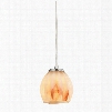 ELK Lighting Melony 1-Light Pendant In Satin Nickel And Frosted Glass