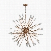 ELK Lighting Serendipity 9-Light Chandelier In Matte Gold With Clear Bubble Glass