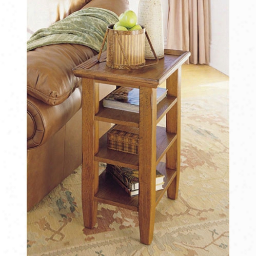 Broyhill Attic Heirlooms Accessory Table In Natural Oak