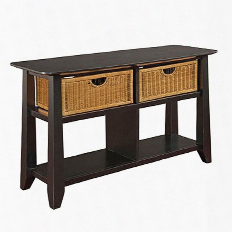 Broyhill Owen Landing Sofa Table In Chocolate