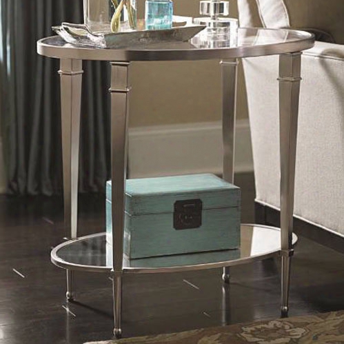 Hammary Mallory Oval End Table With Shelf