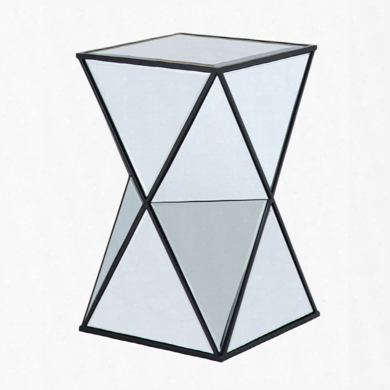 Madison Park Hendrix Angular Mirror Accent Table