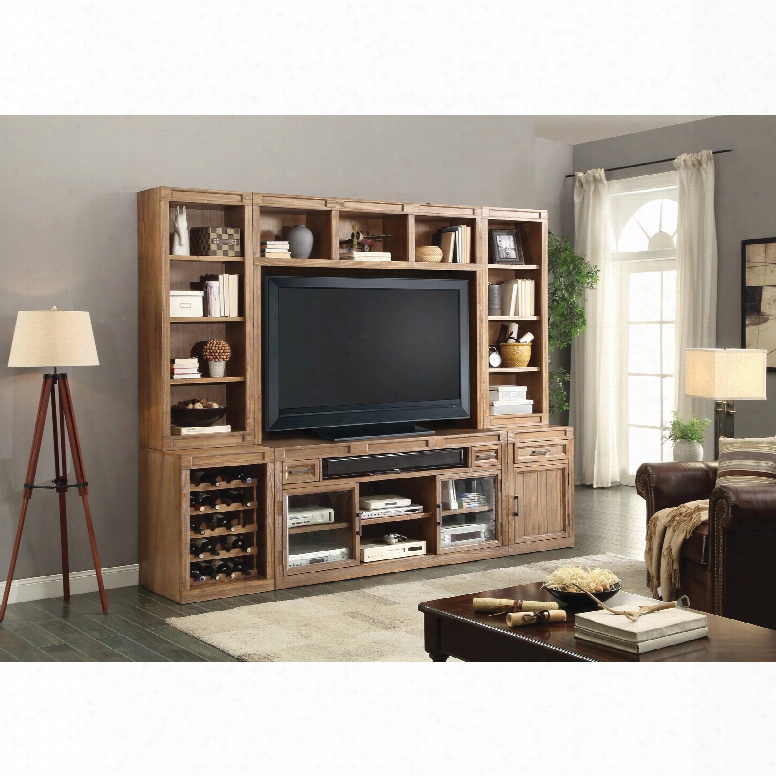 Parker House Hickory Creek 6 Piece Entertainment Wall