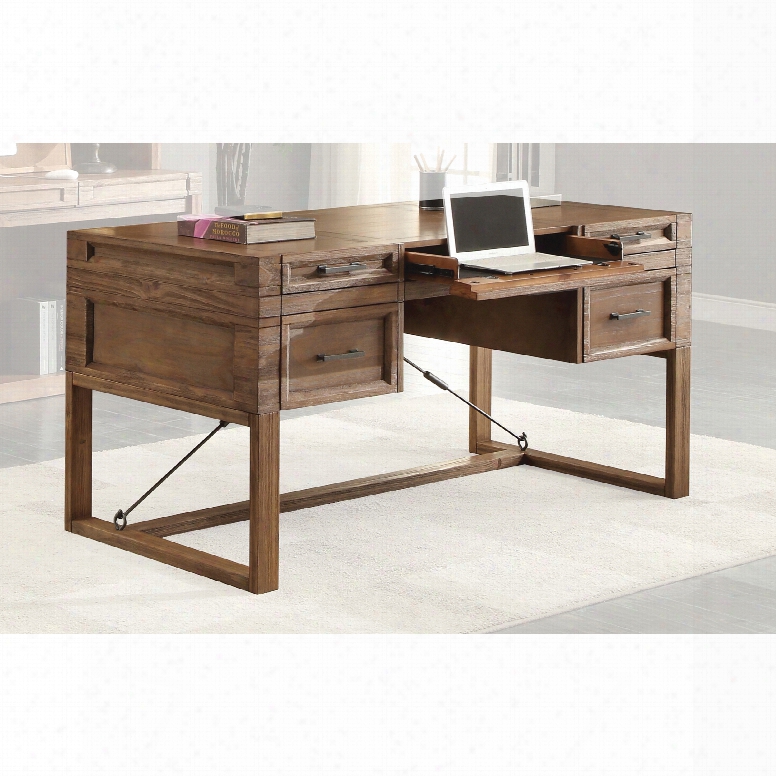 Parker House Hickory Creek 60 Inch Writing Desk With Power Center