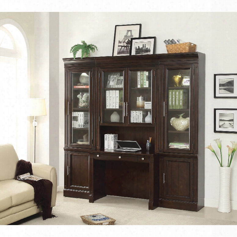 Parker House Stanford 4 Piece Library Desk Wall Unit
