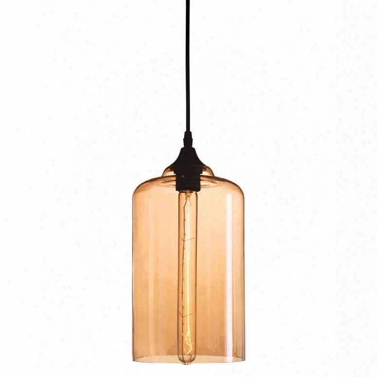 Zuo Era Bismite Black And Amber Ceiling Lamp