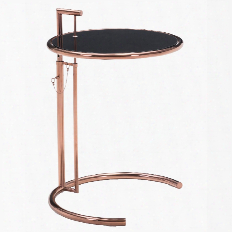 Zuo Modern Eileen Grey Table In Rose Gold